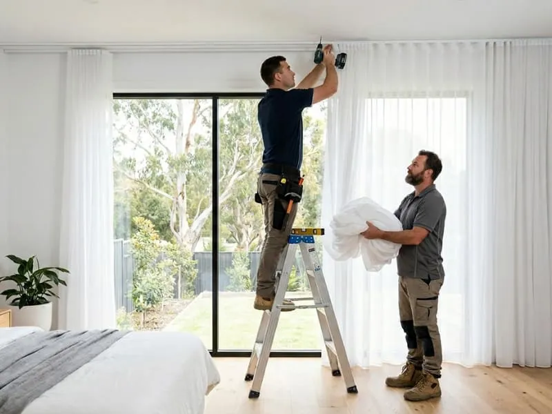 Curtain installation